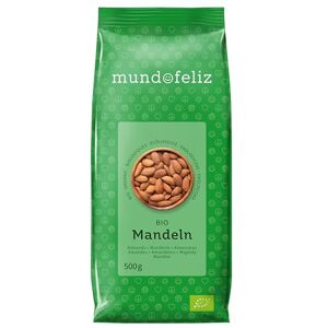 Mundo Feliz Organic Whole Almonds 2 x 500 g Mundo Feliz Organic Whole Almonds 2 x 500 g