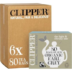 Clipper Natural, Fair & Delicious Clipper Organic Earl Grey Tea Bags Natural, Unbleached, Plant-Based Biodegradable & Non GM Black Tea Eco Conscious & Fair Trade Tea Bags (480 Teabags) Clipper Natural, Fair & Delicious Clipper Organic Earl Grey Tea Bags Natural, Unbleached, Plant-Based Biodegradable & Non GM Black Tea Eco Conscious & Fair Trade Tea Bags (480 Teabags)
