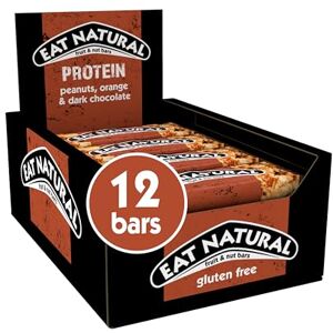 Eat Natural Protein Peanuts, Orange & Dark Chocolate Fruit & Nut Bars 12 x 40g Eat Natural Protein Peanuts, Orange & Dark Chocolate Fruit & Nut Bars 12 x 40g