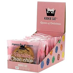 Kookie Cat Vanilla Choc Chip Vegan Cookies - Organic, Gluten Free, Soy Free - 12x50g Kookie Cat Vanilla Choc Chip Vegan Cookies - Organic, Gluten Free, Soy Free - 12x50g