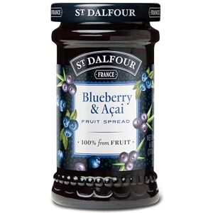 St Dalfour St. Dalfour Blueberry and Acai Fruit Spread – 170g Jar – No Added Sugar, All Natural, French Gourmet Preserve with Acai – Vegan & Gluten-Free Bulk Pack 6 x 170g St Dalfour St. Dalfour Blueberry and Acai Fruit Spread – 170g Jar – No Added Sugar, All Natural, French Gourmet Preserve with Acai – Vegan & Gluten-Free Bulk Pack 6 x 170g