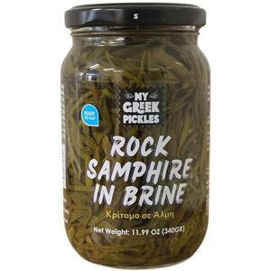 SpiceMasters.co.uk My Greek Pickles – Rock Samphire in Brine 2 x 340g (Total 680g) Natural, Vegan, Gluten-Free SpiceMasters.co.uk My Greek Pickles – Rock Samphire in Brine 2 x 340g (Total 680g) Natural, Vegan, Gluten-Free