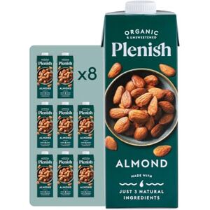 PLENISH Unsweetened Organic Almond Milk 1L (Pack of 8) PLENISH Unsweetened Organic Almond Milk 1L (Pack of 8)