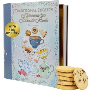 The Silver Crane co. Afternoon Tea Book Biscuit Tin Gift Christmas Biscuits & Snacks Set, Scottish Shortbread Assorted Selection Box Festive Biscuits Tin Hamper, Novelty British Food Gifts for Women & Men The Silver Crane co. Afternoon Tea Book Biscuit Tin Gift Christmas Biscuits & Snacks Set, Scottish Shortbread Assorted Selection Box Festive Biscuits Tin Hamper, Novelty British Food Gifts for Women & Men