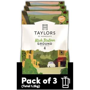 Taylors of Harrogate Rich Italian Ground Coffee, 400 g (Pack of 3 Total 1.2 kg) Taylors of Harrogate Rich Italian Ground Coffee, 400 g (Pack of 3 Total 1.2 kg)