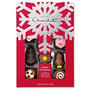 Hotel Chocolat The Classic Christmas H-Box -14 Classic And Christmas Chocolates, 155g Chocolate Box Christmas Gifts Hotel Chocolat The Classic Christmas H-Box -14 Classic And Christmas Chocolates, 155g Chocolate Box Christmas Gifts