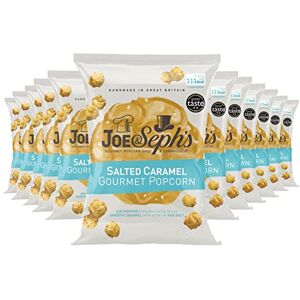 Joe & Seph's Salted Caramel Popcorn (12x23g) 2 Star Great Taste Award, gourmet sweet air-popped popcorn, on the go snack Joe & Seph's Salted Caramel Popcorn (12x23g) 2 Star Great Taste Award, gourmet sweet air-popped popcorn, on the go snack