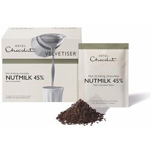 Hotel Chocolat 45% Nutmilk Hot Chocolate Sachets Luxury Chocolate Flakes Pack of 10 Single-Serve Sachets, 350g Suitable for Vegetarians & Vegans Hotel Chocolat 45% Nutmilk Hot Chocolate Sachets Luxury Chocolate Flakes Pack of 10 Single-Serve Sachets, 350g Suitable for Vegetarians & Vegans