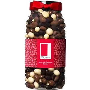 Rita Farhi Milk, Dark and White Chocolate Covered Raisins in a Gift Jar Chocolate Gift 870 grams New Palm Oil Free Recipe Rita Farhi Milk, Dark and White Chocolate Covered Raisins in a Gift Jar Chocolate Gift 870 grams New Palm Oil Free Recipe
