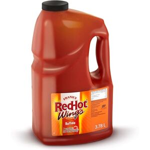 Frank's RedHot Buffalo Wings Sauce, Authentic Flavour, Blend of Heat & Spice, Bulk Container, 3.8L Frank's RedHot Buffalo Wings Sauce, Authentic Flavour, Blend of Heat & Spice, Bulk Container, 3.8L