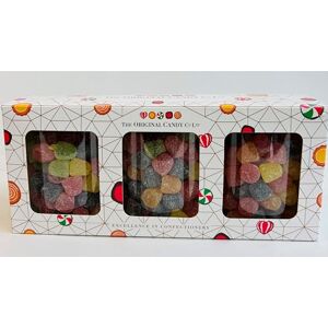 Candy Gift Box – 3 x 210g Jars of Fruity Vegan Dew Drops Candy Gift Box – 3 x 210g Jars of Fruity Vegan Dew Drops