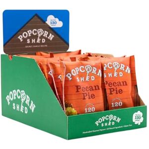 Popcorn Shed Pecan Pie Gourmet Popcorn (16 x 24g) Pecan Caramel Popcorn with Pecan Nut Pieces, Easy & Low Calorie Snack, Perfect for Parties, Movie Nights & Gifting Popcorn Shed Pecan Pie Gourmet Popcorn (16 x 24g) Pecan Caramel Popcorn with Pecan Nut Pieces, Easy & Low Calorie Snack, Perfect for Parties, Movie Nights & Gifting