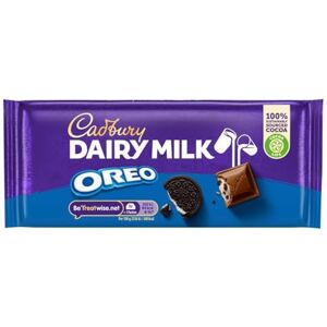 Cadbury Dairy Milk Oreo Chocolate Bar, with Creamy & Crunchy Oreo Pieces, 120 g (Pack of 17) Cadbury Dairy Milk Oreo Chocolate Bar, with Creamy & Crunchy Oreo Pieces, 120 g (Pack of 17)