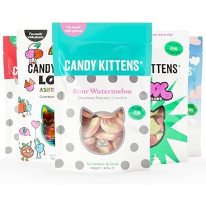 Candy Vegan Sweets DISCOVERY Selection (5 x 140g), Vegan Chewy Sweets Bundle 5 Packs Wild Strawberry, Sour Watermelon, Shox, Wanderlust & LOVES, Perfect Vegetarian Gifts Candy Vegan Sweets DISCOVERY Selection (5 x 140g), Vegan Chewy Sweets Bundle 5 Packs Wild Strawberry, Sour Watermelon, Shox, Wanderlust & LOVES, Perfect Vegetarian Gifts
