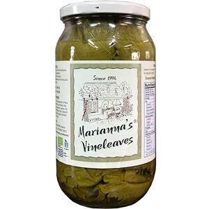 Marianna's Greek Organic Vine Leaves – 400g (Approx. 120 Leaves) – Ideal for Dolmades & Mediterranean Recipes Marianna's Greek Organic Vine Leaves – 400g (Approx. 120 Leaves) – Ideal for Dolmades & Mediterranean Recipes