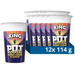 Pot Noodle Doner Kebab King instant vegan* snack quick to make noodles Instant Noodle 12x 114 g Pot Noodle Doner Kebab King instant vegan* snack quick to make noodles Instant Noodle 12x 114 g