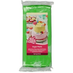 FunCakes Sugar Paste Spring Green, Easy to Use, Smooth, Flexible, Soft and Pliable, Perfect for Cake Decorating, Halal, Kosher and Gluten Free, 1 kg FunCakes Sugar Paste Spring Green, Easy to Use, Smooth, Flexible, Soft and Pliable, Perfect for Cake Decorating, Halal, Kosher and Gluten Free, 1 kg