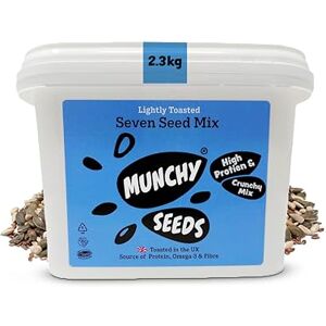 Munchy Seeds Lightly Toasted 7 Seed Mix, Pumpkin Seeds, Sunflower Seeds, Hemp, Chia, Rapeseed, Flaxseeds, Seeds for Baking, Breakfast Cereals & Granola Mixed Seeds to Eat Mixed Seeds for Eating 2.3kg Munchy Seeds Lightly Toasted 7 Seed Mix, Pumpkin Seeds, Sunflower Seeds, Hemp, Chia, Rapeseed, Flaxseeds, Seeds for Baking, Breakfast Cereals & Granola Mixed Seeds to Eat Mixed Seeds for Eating 2.3kg