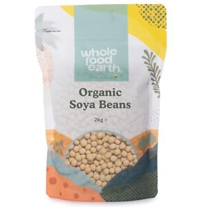 Wholefood Earth Organic SOYA Beans 2kg GMO Free Vegan High Fibre High Protein Certified Organic Wholefood Earth Organic SOYA Beans 2kg GMO Free Vegan High Fibre High Protein Certified Organic