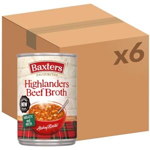 Baxters Favourites Highlanders Beef Broth, Ready-to-Eat Tinned Soup, 400 g (Pack of 6) Baxters Favourites Highlanders Beef Broth, Ready-to-Eat Tinned Soup, 400 g (Pack of 6)