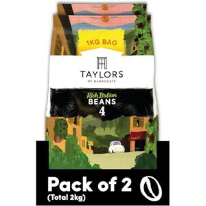 Taylors of Harrogate Rich Italian Coffee Beans, 1 kg (Pack of 2 Total 2kg) Taylors of Harrogate Rich Italian Coffee Beans, 1 kg (Pack of 2 Total 2kg)