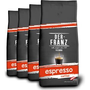 Der-Franz Espresso Coffee, whole bean, 4 x 1000 g Der-Franz Espresso Coffee, whole bean, 4 x 1000 g