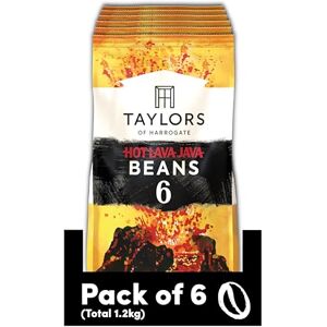 Taylors of Harrogate Hot Lava Java Coffee Beans 200 g (Pack of 6 Total 1.2kg) Taylors of Harrogate Hot Lava Java Coffee Beans 200 g (Pack of 6 Total 1.2kg)