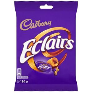 Cadbury Eclairs Chocolate Bag, Caramels with Milk Chocolate Centres, Delicious Chewy Treats, 130 g (Pack of 12) Cadbury Eclairs Chocolate Bag, Caramels with Milk Chocolate Centres, Delicious Chewy Treats, 130 g (Pack of 12)