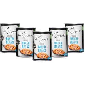 Mr Organic Low Sugar Baked Beans 12 x 400g Tins Organic, Naturally Sweetened with Agave Syrup High in Fibre & Protein Vegan & BPA-Free 1 of Your 5 a Day Mr Organic Low Sugar Baked Beans 12 x 400g Tins Organic, Naturally Sweetened with Agave Syrup High in Fibre & Protein Vegan & BPA-Free 1 of Your 5 a Day