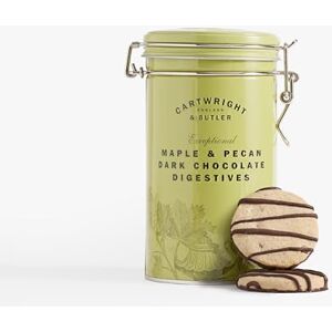 Cartwright & Butler Maple And Pecan Dark Chocolate Digestives Tin, 200 G (Pack Of 1) Cartwright & Butler Maple And Pecan Dark Chocolate Digestives Tin, 200 G (Pack Of 1)