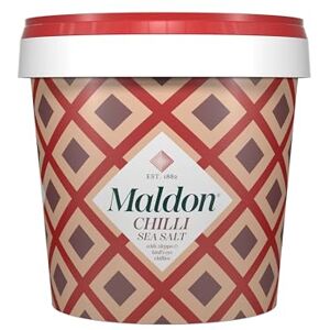 Maldon Chilli Sea Salt with Aleppo & Bird’s Eye Chillies, Perfect for a Wide Range of Dishes, Fantastic Burst of Flavour, Pyramid-Shaped Flakes 500g Tub Maldon Chilli Sea Salt with Aleppo & Bird’s Eye Chillies, Perfect for a Wide Range of Dishes, Fantastic Burst of Flavour, Pyramid-Shaped Flakes 500g Tub