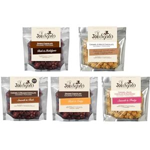 Joe & Seph's Chocolate Popcorn Tasting Selection (5x30g) gourmet popcorn, air-popped popcorn, chocolate snack, gifts for men and women, sweet popcorn, movie night snacks Joe & Seph's Chocolate Popcorn Tasting Selection (5x30g) gourmet popcorn, air-popped popcorn, chocolate snack, gifts for men and women, sweet popcorn, movie night snacks