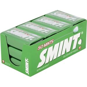 Smint Sugar Free Mints, Spearmint Flavour, Suitable for Vegetarians – 12 x 50 XXL Tins Smint Sugar Free Mints, Spearmint Flavour, Suitable for Vegetarians – 12 x 50 XXL Tins
