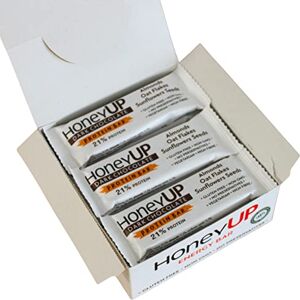HoneyUp Dark Chocolate Protein Bar with Almonds, Oat Flakes and Sunflower Seeds 40 g, Display Box with 12 Bars x 40 g (Total: 12 bars) HoneyUp Dark Chocolate Protein Bar with Almonds, Oat Flakes and Sunflower Seeds 40 g, Display Box with 12 Bars x 40 g (Total: 12 bars)