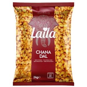 LAILA Chana Dal 2Kg (Case of 6), Premium Split Chick Peas, Deliciously Nutty Chickpeas (Split), Protein-Rich Split Chickpeas LAILA Chana Dal 2Kg (Case of 6), Premium Split Chick Peas, Deliciously Nutty Chickpeas (Split), Protein-Rich Split Chickpeas