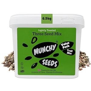Munchy Seeds Lightly Toasted 3 Seed Mix, Pumpkin Seeds, Sunflower Seeds & Flaxseed, Free from Nuts, Seeds for Baking, Breakfast Cereals & Granola, Mixed Seeds to Eat, Mixed Seeds for Eating 6.5KG Munchy Seeds Lightly Toasted 3 Seed Mix, Pumpkin Seeds, Sunflower Seeds & Flaxseed, Free from Nuts, Seeds for Baking, Breakfast Cereals & Granola, Mixed Seeds to Eat, Mixed Seeds for Eating 6.5KG