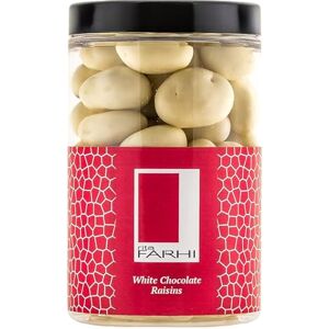Rita Farhi White Chocolate Raisins Luxury Gift Jar 350g – Belgian Chocolate Covered Jumbo Raisins, Vegetarian Sweet Treat for Birthdays & Thank You Gifts Rita Farhi White Chocolate Raisins Luxury Gift Jar 350g – Belgian Chocolate Covered Jumbo Raisins, Vegetarian Sweet Treat for Birthdays & Thank You Gifts