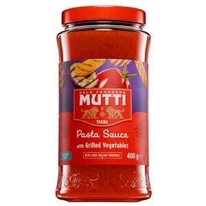 Mutti Pasta Sauce Rossoro Tomato with Grilled Vegetables, 400g (Pack of 6) Mutti Pasta Sauce Rossoro Tomato with Grilled Vegetables, 400g (Pack of 6)