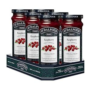 St Dalfour St. Dalfour Raspberry Fruit Spread 284g – No Added Sugar, 100% Real Fruit, All-Natural Jam Alternative, Vegan, Gluten-Free, Non-GMO, Made in France Bulk Pack 6 x 284g St Dalfour St. Dalfour Raspberry Fruit Spread 284g – No Added Sugar, 100% Real Fruit, All-Natural Jam Alternative, Vegan, Gluten-Free, Non-GMO, Made in France Bulk Pack 6 x 284g