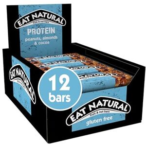 Eat Natural Protein Peanuts, Almonds & Cocoa Fruit & Nut Bars 12 x 40g Eat Natural Protein Peanuts, Almonds & Cocoa Fruit & Nut Bars 12 x 40g