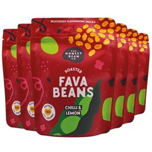 The Honest Bean Co Roasted Fava Bean Chilli & Lemon, High Protein Vegan Snack, 120 g (Pack of 6) The Honest Bean Co Roasted Fava Bean Chilli & Lemon, High Protein Vegan Snack, 120 g (Pack of 6)