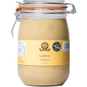 Nutural World Crunchy Cashew Nut Butter (1kg) *** Reusable Glass Jar *** Great Taste Award Winner 100% Pure single ingredient Nutural World Crunchy Cashew Nut Butter (1kg) *** Reusable Glass Jar *** Great Taste Award Winner 100% Pure single ingredient