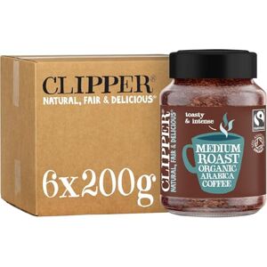 Clipper Natural, Fair & Delicious Clipper Super Special Organic Arabica Instant Coffee 6 x 200g Jars Bulk Buy for Home & Catering Gourmet Coffee Sustainable Fairtrade Coffee by Clipper Teas, packaging may vary Clipper Natural, Fair & Delicious Clipper Super Special Organic Arabica Instant Coffee 6 x 200g Jars Bulk Buy for Home & Catering Gourmet Coffee Sustainable Fairtrade Coffee by Clipper Teas, packaging may vary