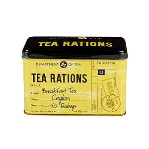 New English Teas Tea Rations Tea Tin with 40 English Breakfast Teabags