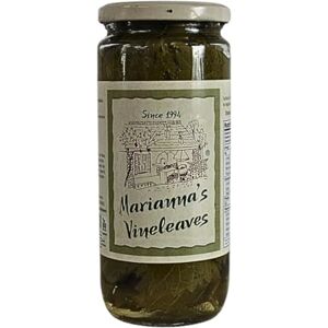 Marianna's Greek Organic Vine Leaves – 200g (Approx. 60 Leaves) – Perfect for Stuffed Vine Leaves & Mediterranean Dishes Marianna's Greek Organic Vine Leaves – 200g (Approx. 60 Leaves) – Perfect for Stuffed Vine Leaves & Mediterranean Dishes