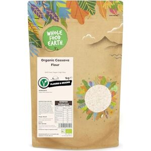 Wholefood Earth Organic Cassava Flour – 1 kg GMO Free Vegan High Fibre Certified Organic Wholefood Earth Organic Cassava Flour – 1 kg GMO Free Vegan High Fibre Certified Organic