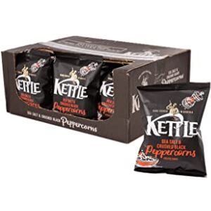Kettle Chips Sea Salt and Crushed Peppercorns 40 g (Pack of 18) Kettle Chips Sea Salt and Crushed Peppercorns 40 g (Pack of 18)