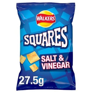 Walkers Squares Salt & Vinegar Snacks Crisps 27.5g Walkers Squares Salt & Vinegar Snacks Crisps 27.5g