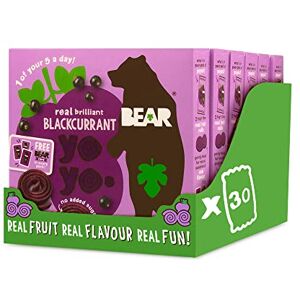 BEAR Blackcurrant Yoyos Dried Fruit Rolls Healthy Vegan 20g 6 x 5 Packs (Pack of 30) BEAR Blackcurrant Yoyos Dried Fruit Rolls Healthy Vegan 20g 6 x 5 Packs (Pack of 30)