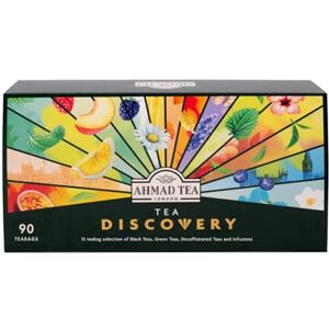 Ahmad Tea Gifts Tea Discovery Selection Pack Black teas, Green teas, Fruit teas, Infusions Perfect tea gift 90 Teabag Sachets 15 Flavours Ahmad Tea Gifts Tea Discovery Selection Pack Black teas, Green teas, Fruit teas, Infusions Perfect tea gift 90 Teabag Sachets 15 Flavours